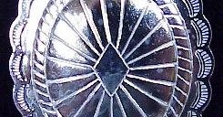1-1/2″ Sterling Silver  Scalloped Bola- Southwest design
