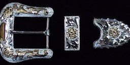 1″ Sterling Ranger Buckle Set with 10K Overlay