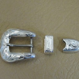 3/8″ Sterling Buckle Set