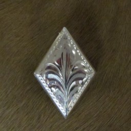 1-1/2″ Sterling Silver Diamond Bola