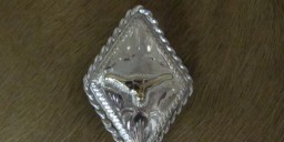1-1/2″ Sterling Silver Diamond Bola with Rope Edge