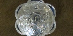 1-5/8″ Sterling Silver Scalloped Bola
