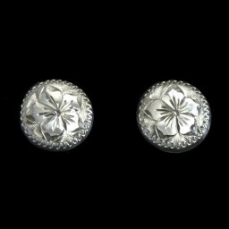 1/2″ Sterling Round Earrings