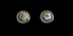 1/2″ Sterling Round Earrinds with 10K Gold