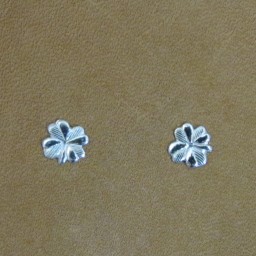 1/4″ Sterling Silver Clover Earring