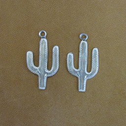 3/4″ Sterling Silver Cactus Earrings