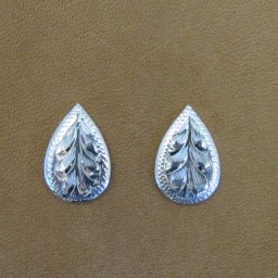 1/2″ Sterling Silver Teardrop Earrings