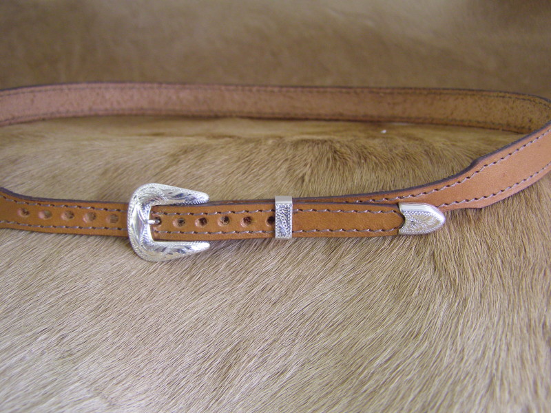 REATA HATBAND BUCKLE SET 3 PC FOR 3/8 INCH LEATHER FREE SHIP! 