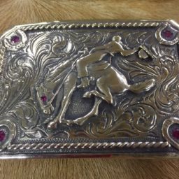 10K Gold Bronc Buckle