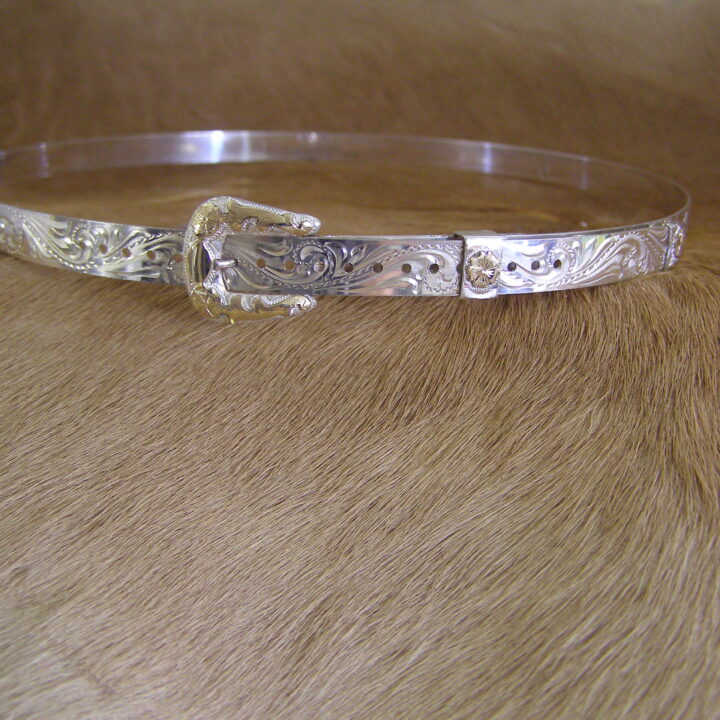 3/8" Sterling Silver and 10k Gold Hatband