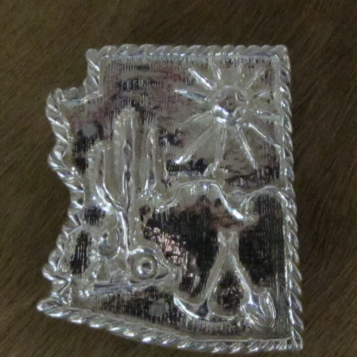1-1/8" X 1-3/8" Sterling Silver Arizona Bola