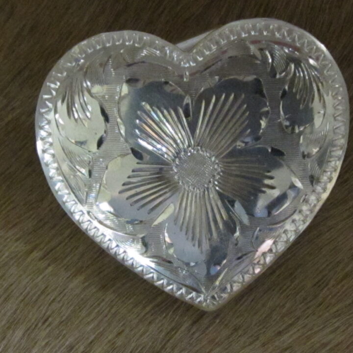 1-1/2" Sterling Silver Heart Bola