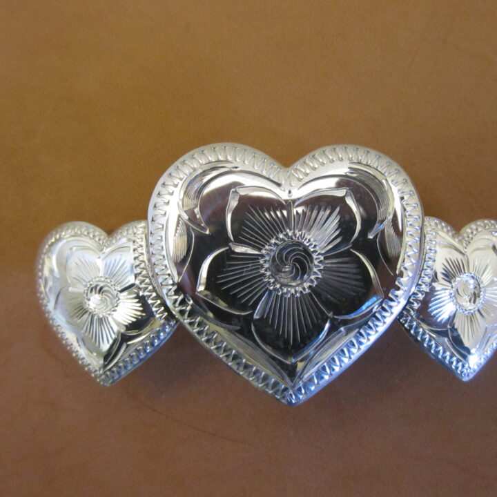 3-1/4" Triple Heart Barrette