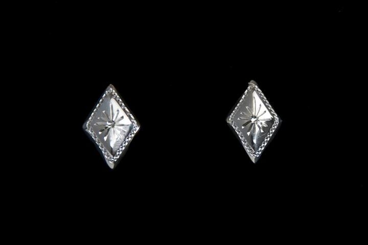 Sterling Diamond Earrings