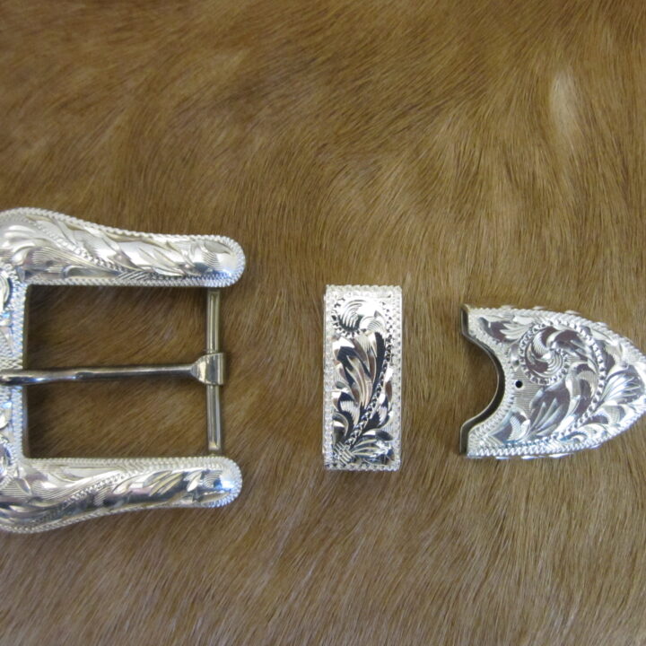 1" Sterling Ranger Buckle Set with 10K Steerhead