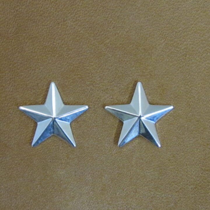 1/2" Sterling Silver Texas Star Earrings