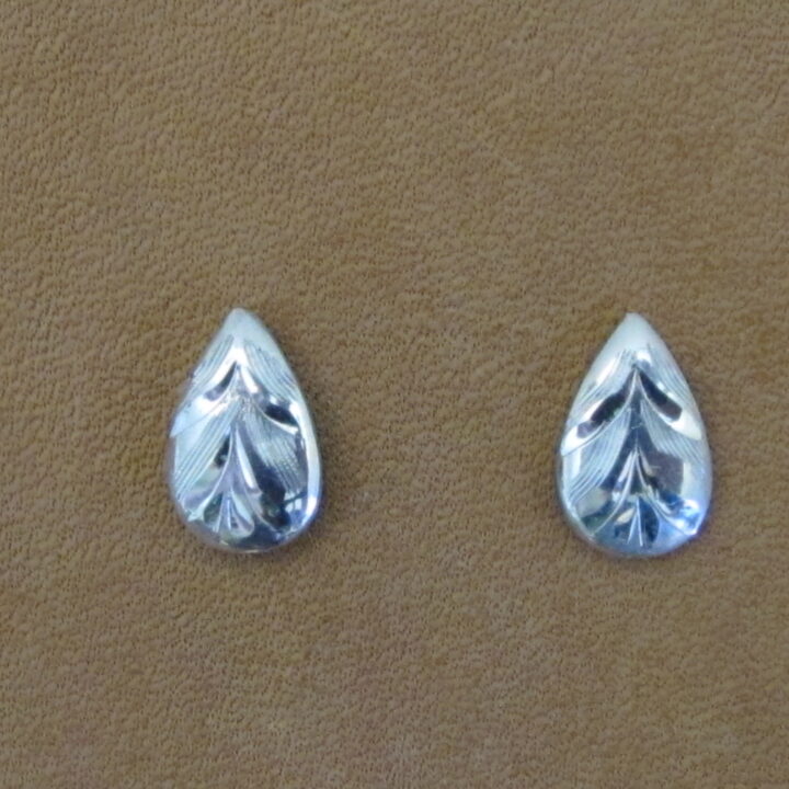 3/8" Sterling Silver Teardrop Earrings