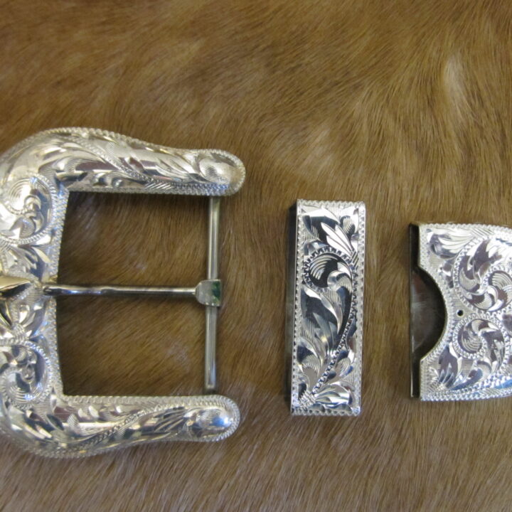 1-1/2" Sterling Ranger Buckle Set with 10K Texas Star
