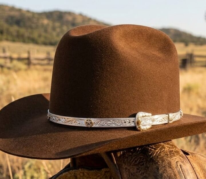 3/8 inch Texas Star hatband