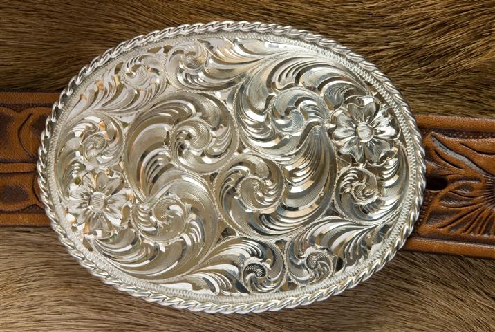 3"X4" Sterling Trophy Buckle