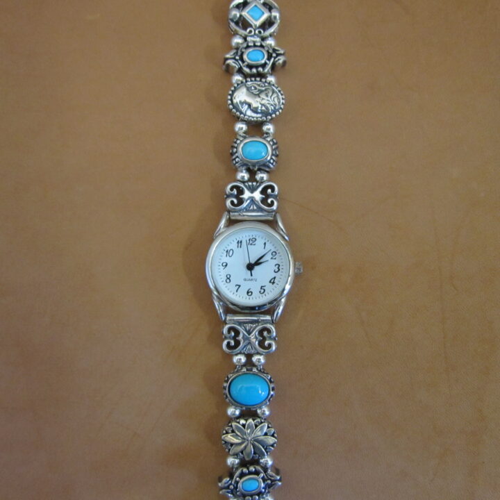 Women's Sterling Silver & Turquoise Watch