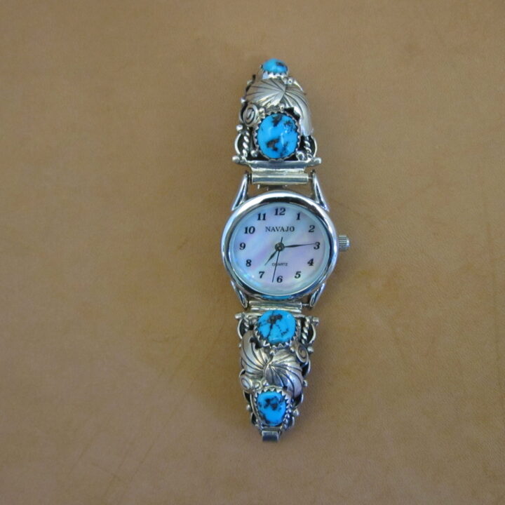 Women's Sterling Silver & Turquoise Watch